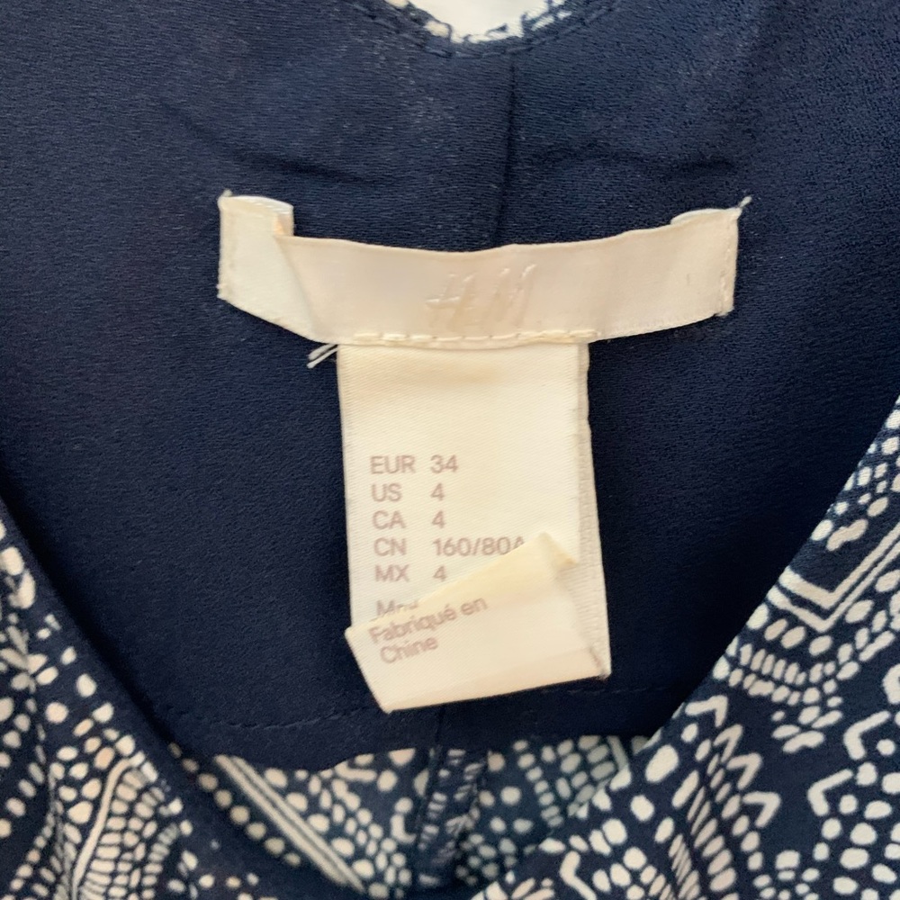 H&M Blue Patterned Tank Top - Picture 4 of 4